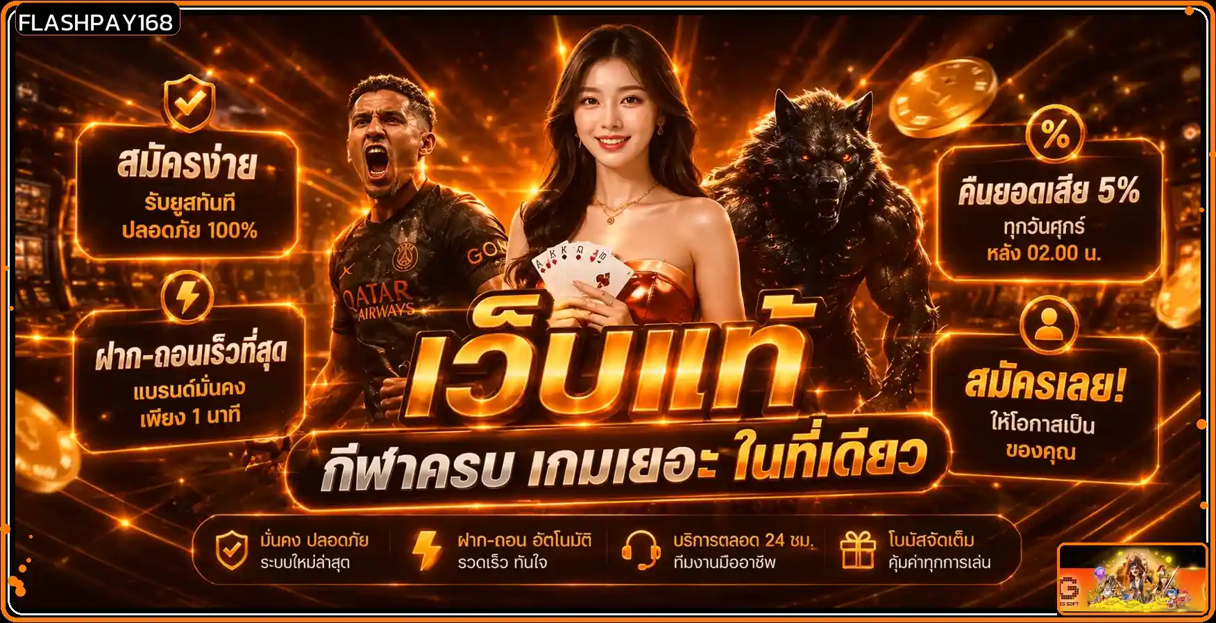 FLASHPAY168 สล็อตเจ้าใหม่มาแรง ครบวงจรความสนุก ไม่ผ่านเอเย่นต์